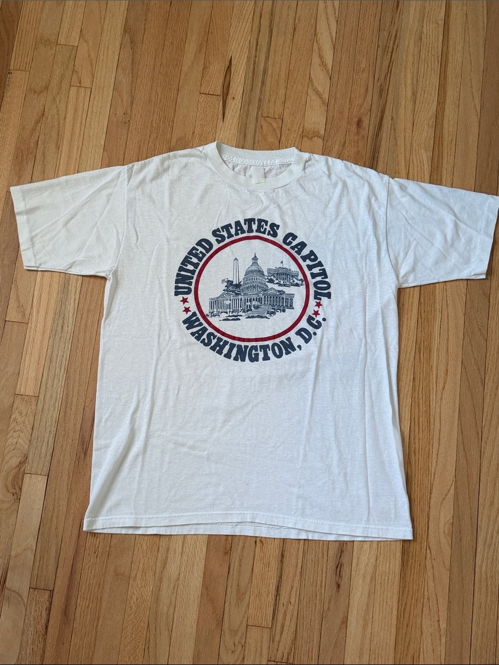 Vintage United States Capitol Washington D.C. Graphic Tee - White